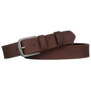 Skórzany pasek Peterson brązowy klasyczny design do spodni Peterson brown leather belt classic design for trousers
