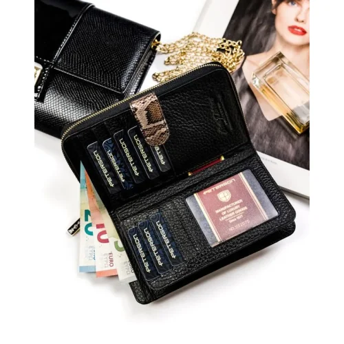 Skórzany portfel Peterson BS 603 – przegroda na banknoty | Peterson BS 603 leather wallet – banknote compartment