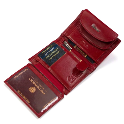 PETERSON skórzany portfel damski RFID RD-357