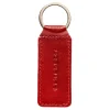 Skórzany brelok do kluczy Peterson czerwony Red genuine leather keyring Peterson