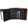 Portfel skórzany VERONA Tattoo 012M – przegrody na banknoty i kieszeń na suwak Leather wallet VERONA Tattoo 012M – banknote compartments and zip pocket