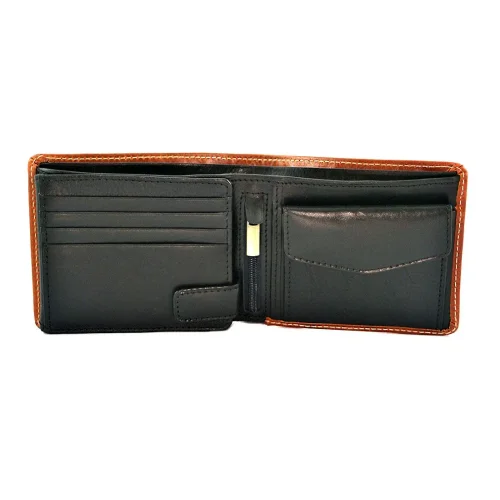 Wnętrze skórzanego portfela męskiego Verona Tattoo 096M | Interior of Verona Tattoo 096M men's leather wallet