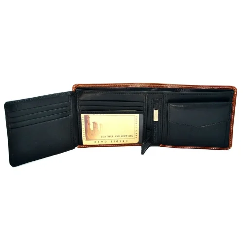 Portfel męski Verona Tattoo 096M – miejsce na banknoty | Verona Tattoo 096M men's wallet with bill compartment