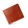 Portfel męski Verona Tattoo 331M jasny brąz skóra juchtowa super slim Men's wallet Verona Tattoo 331M light brown jucht