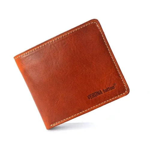 Skórzany portfel męski Verona Tattoo 331M – klasyka