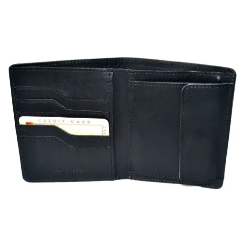 Portfel VERONA Tattoo z boku – cienki i elegancki profil / VERONA Tattoo wallet side view – slim and elegant profile