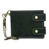 Always Wild 2900-BIC czarny – skórzany portfel męski z łańcuchem, widok z przodu / Always Wild 2900-BIC black men’s leat