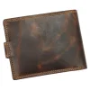 Wild 5600B portfel męski brązowy tył naturalna skóra | Wild 5600B brown men’s leather wallet back view genuine leather Portfel Wild 5600B brąz – widok z tyłu | Wild 5600B brown leather wallet – back view