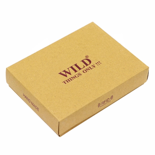 WILD skórzany porfel męski 5601B brąz