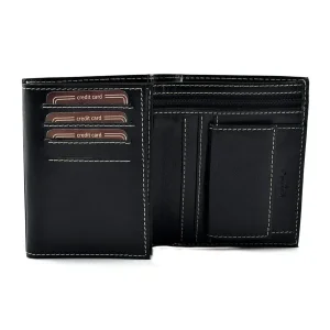 Wild Buffalo RM-06-BAW czarny – wnętrze portfela 12 miejsc na karty / Wild Buffalo RM-06-BAW black – interior with 12 card slots