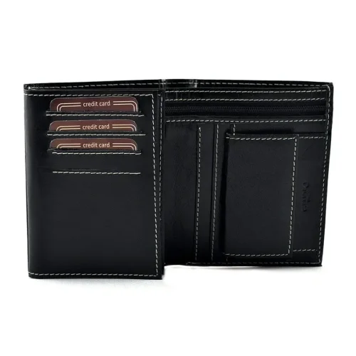 Wild Buffalo RM-06-BAW czarny – wnętrze portfela 12 miejsc na karty / Wild Buffalo RM-06-BAW black – interior with 12 card slots