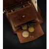 Wild N31892 duży brązowy portfel męski do codziennego użytku Wild N31892 large brown men’s wallet for everyday use