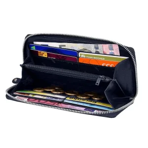Always Wild N512-GV wnętrze portfela damskiego – 12 miejsc na karty i kieszeń na bilon Always Wild N512-GV wallet interior – 12 card slots and zip coin pocket