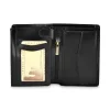 Skórzany portfel Bartex 012MB – wnętrze z przegródkami na karty Bartex leather wallet 012MB – interior with card slots