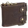Always Wild 2900-BIC – skórzany portfel męski nubuk detal / Always Wild 2900-BIC – genuine nubuck leather detail