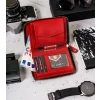 Portfel męski Peterson 340.02 RFID – detal zamka, kolor czarno-czerwony / Peterson 340.02 RFID men’s wallet – zipper detail black-red