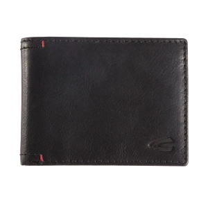 Camel Active 181-703-60 czarny skórzany portfel męski widok z przodu / Camel Active 181-703-60 black leather men’s walle