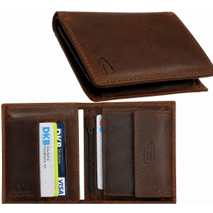 Portfel męski Camel Active vintage – wnętrze, kieszenie na karty i banknoty