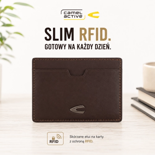 Etui Camel Active 845-029 z ochroną RFID do kart płatniczych i dokumentów.