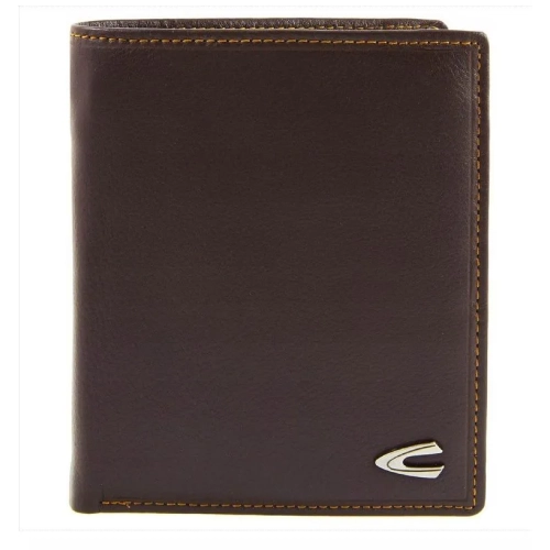 Skorzany portfel meski Camel Active B34-708-20 przod Brown Leather Men's Wallet Front View