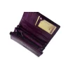 SV-070 Skórzany portfel damski Swarovski® fioletowy – 183 kryształy