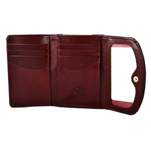 Skórzany portfel Swarovski SV-020 ciemna czerwień – eleganckie wykończenie Swarovski SV-020 dark red leather wallet – elegant finish