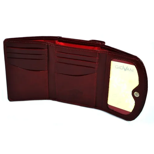 Wnętrze portfela Swarovski SV-020 – 8 miejsc na karty i kieszeń na banknoty Interior of Swarovski SV-020 wallet – 8 card slots and banknote compartment