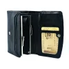 Czarny portfel damski z kryształami Swarovski® SV-060 kieszeń na bilon Black women’s wallet with Swarovski® crystals SV-060 coin pocket detail