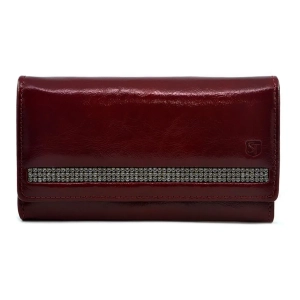 Portfel Swarovski SV-070 ciemna czerwień – widok główny Swarovski wallet SV-070 dark red – main view