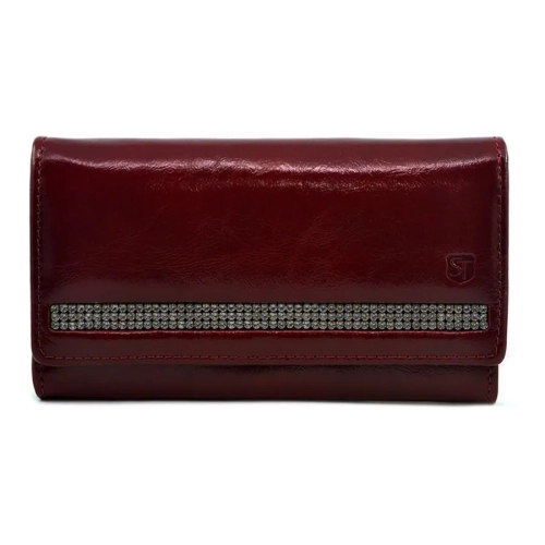 Portfel Swarovski SV-070 ciemna czerwień – widok główny Swarovski wallet SV-070 dark red – main view