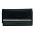 SV 070 skórzany portfel z kamieniami swarovskiego czarny